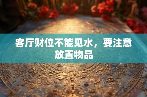 客厅财位不能见水，要注意放置物品