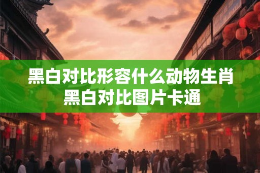 黑白对比形容什么动物生肖 黑白对比图片卡通