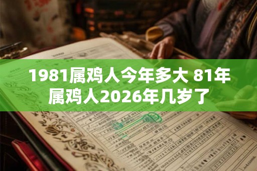 1981属鸡人今年多大 81年属鸡人2026年几岁了