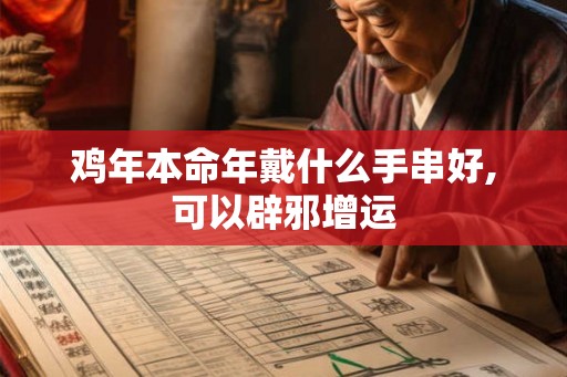 鸡年本命年戴什么手串好,可以辟邪增运