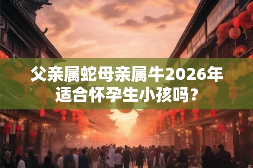 父亲属蛇母亲属牛2026年适合怀孕生小孩吗？