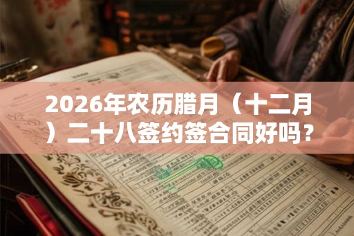 2026年农历腊月（十二月）二十八签约签合同好吗？