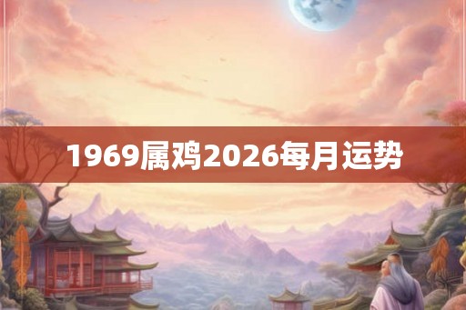 1969属鸡2026每月运势
