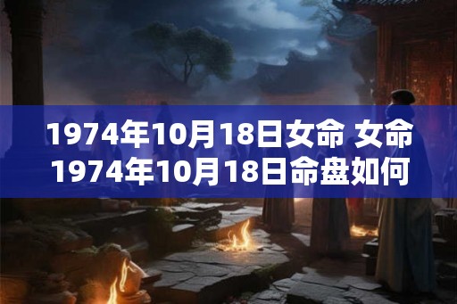 1974年10月18日女命 女命1974年10月18日命盘如何