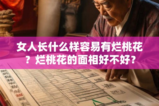 女人长什么样容易有烂桃花？烂桃花的面相好不好？