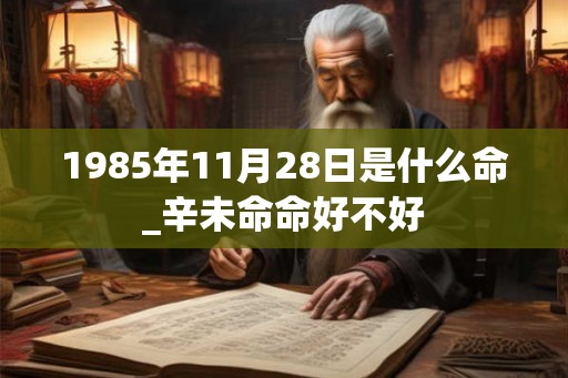 1985年11月28日是什么命_辛未命命好不好
