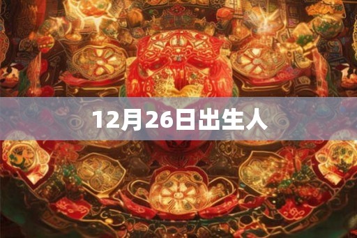 12月26日出生人
