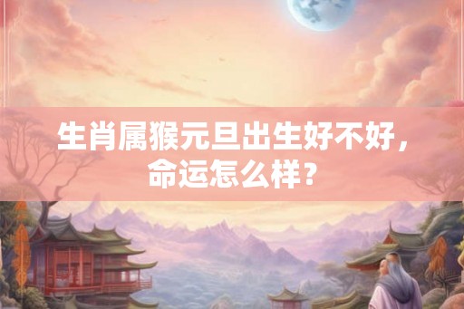 生肖属猴元旦出生好不好，命运怎么样？