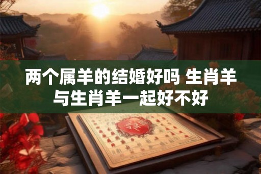 两个属羊的结婚好吗 生肖羊与生肖羊一起好不好 两个属羊的结婚好吗 生肖羊与生肖羊一起好不好