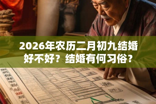 2026年农历二月初九结婚好不好？结婚有何习俗？