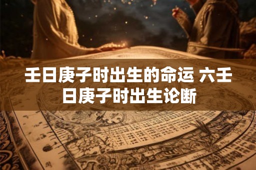 壬日庚子时出生的命运 六壬日庚子时出生论断