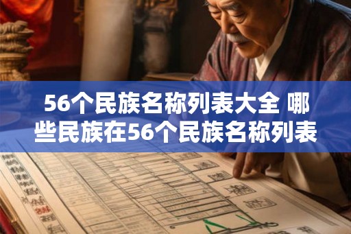 56个民族名称列表大全 哪些民族在56个民族名称列表大全中被列出