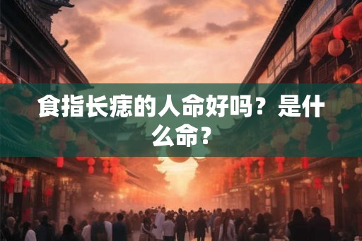 食指长痣的人命好吗？是什么命？