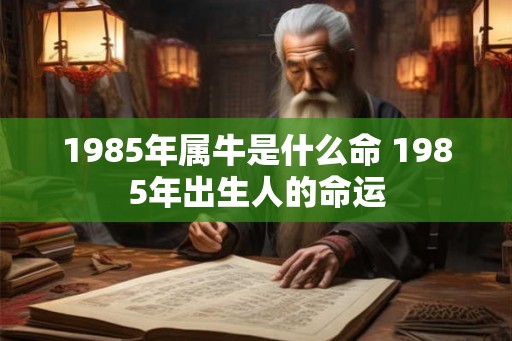 1985年属牛是什么命 1985年出生人的命运