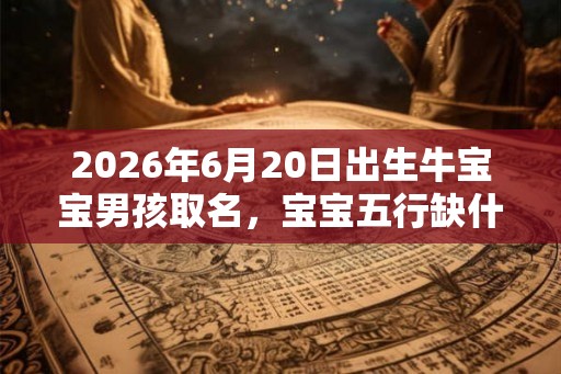 2026年6月20日出生牛宝宝男孩取名，宝宝五行缺什么？