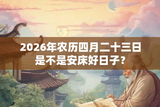 2026年农历四月二十三日是不是安床好日子？