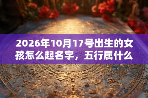 2026年10月17号出生的女孩怎么起名字，五行属什么