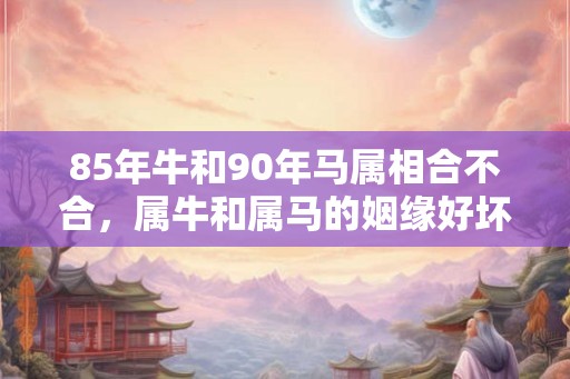85年牛和90年马属相合不合，属牛和属马的姻缘好坏
