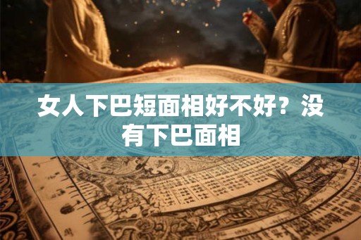 女人下巴短面相好不好？没有下巴面相