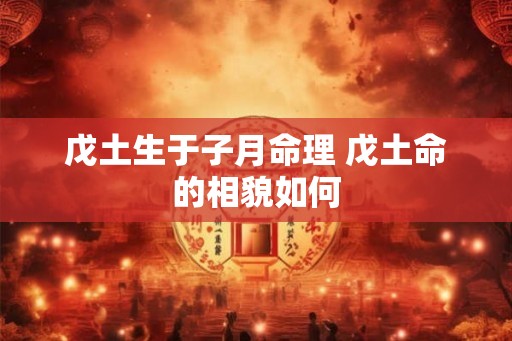 戊土生于子月命理 戊土命的相貌如何