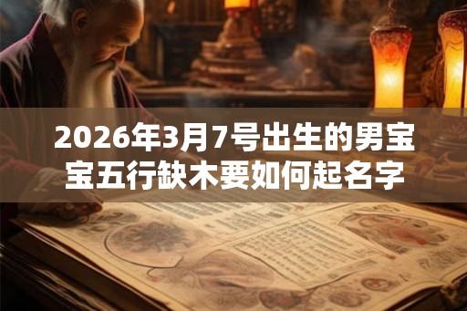 2026年3月7号出生的男宝宝五行缺木要如何起名字