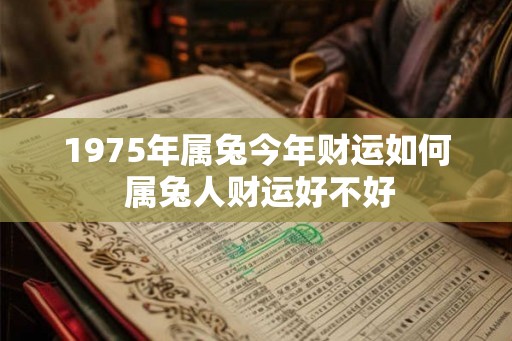1975年属兔今年财运如何 属兔人财运好不好
