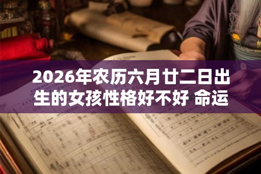 2026年农历六月廿二日出生的女孩性格好不好 命运好不好