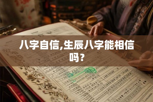 八字自信,生辰八字能相信吗？