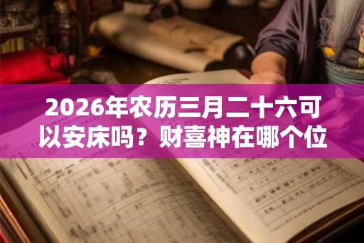 2026年农历三月二十六可以安床吗?财喜神在哪个位置? 2026年农历三月二十六可以安床吗?财喜神在哪个位置?