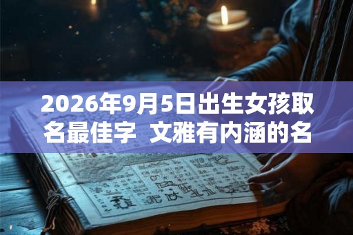 2026年9月5日出生女孩取名最佳字 文雅有内涵的名字 2026年9月5日出生女孩取名最佳字 文雅有内涵的名字