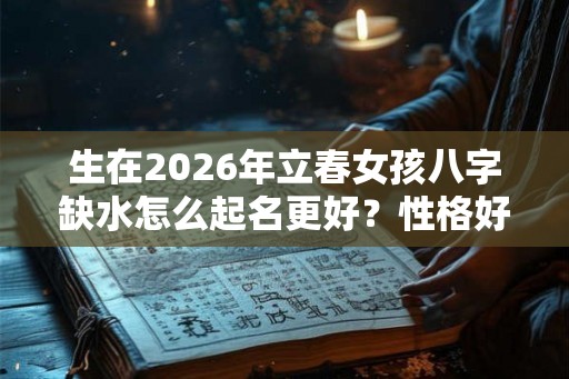 生在2026年立春女孩八字缺水怎么起名更好？性格好不好？