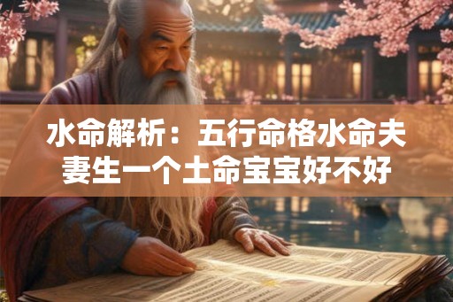 水命解析：五行命格水命夫妻生一个土命宝宝好不好