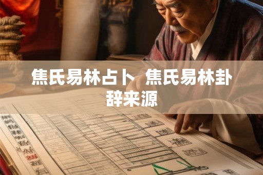 焦氏易林占卜  焦氏易林卦辞来源