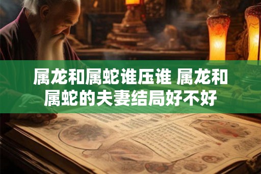 属龙和属蛇谁压谁 属龙和属蛇的夫妻结局好不好