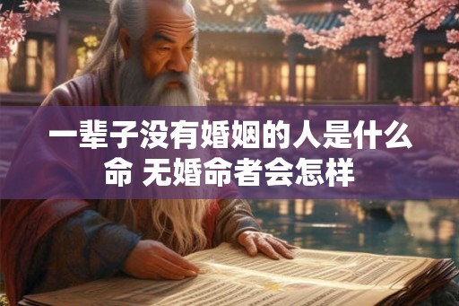 一辈子没有婚姻的人是什么命 无婚命者会怎样