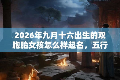 2026年九月十六出生的双胞胎女孩怎么样起名，五行属什么