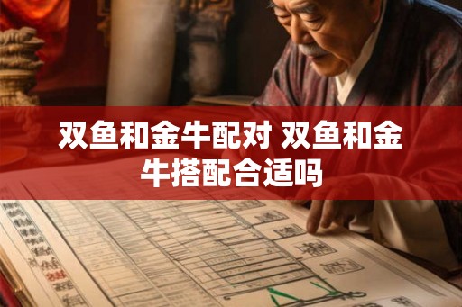 双鱼和金牛配对 双鱼和金牛搭配合适吗