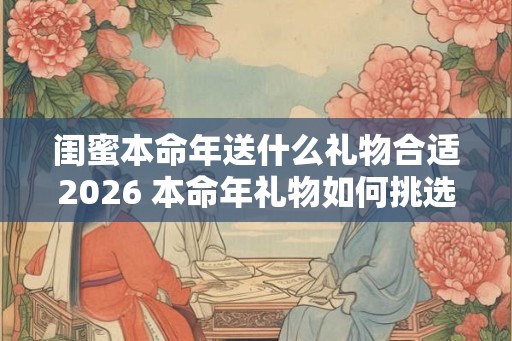 闺蜜本命年送什么礼物合适2026 本命年礼物如何挑选