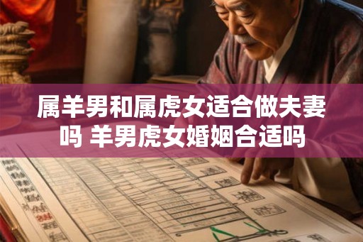 属羊男和属虎女适合做夫妻吗 羊男虎女婚姻合适吗
