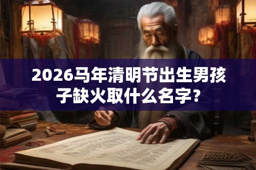 2026马年清明节出生男孩子缺火取什么名字? 2026马年清明节出生男孩子缺火取什么名字?