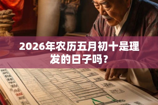 2026年农历五月初十是理发的日子吗？