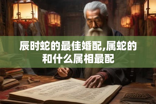 辰时蛇的最佳婚配,属蛇的和什么属相最配