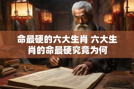 命最硬的六大生肖 六大生肖的命最硬究竟为何