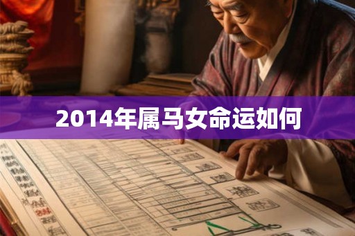2014年属马女命运如何