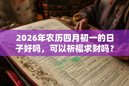 2026年农历四月初一的日子好吗，可以祈福求财吗？