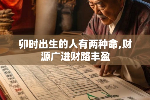 卯时出生的人有两种命,财源广进财路丰盈