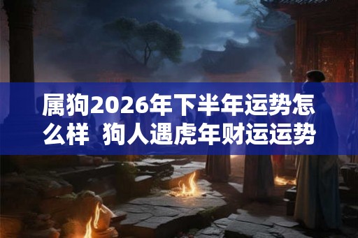属狗2026年下半年运势怎么样  狗人遇虎年财运运势如何