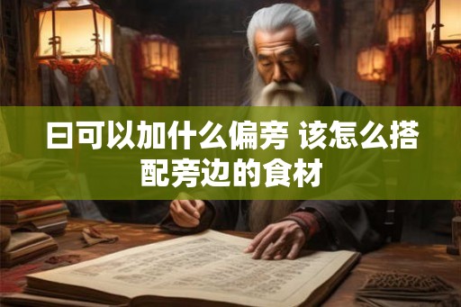 曰可以加什么偏旁 该怎么搭配旁边的食材