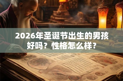2026年圣诞节出生的男孩好吗？性格怎么样？