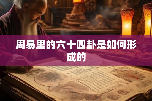 周易里的六十四卦是如何形成的 周易里的六十四卦是如何形成的